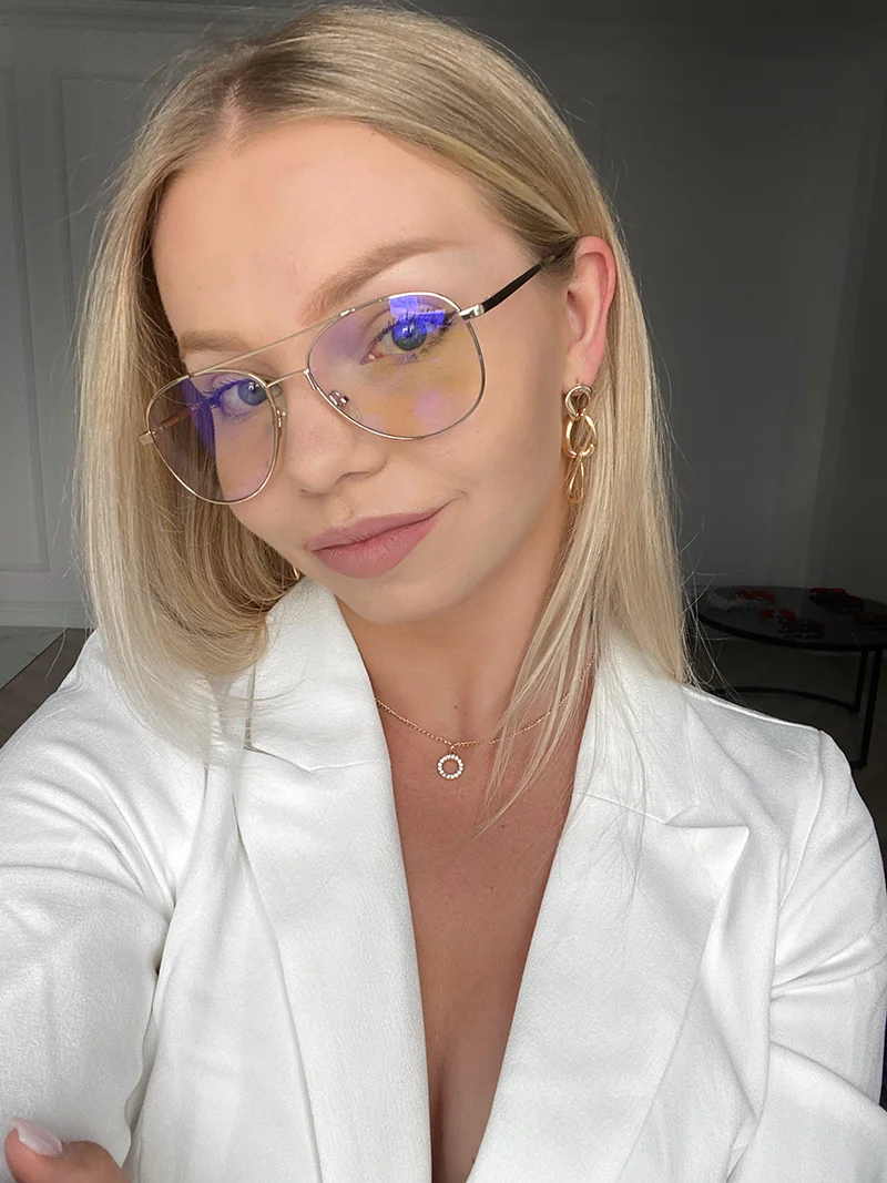 Oprawki Aviator okulary korekcyjne do pracy przy komputerze na dzień